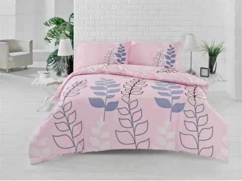 Pościel bawełniana 4 el. Akasya Pink  200x220