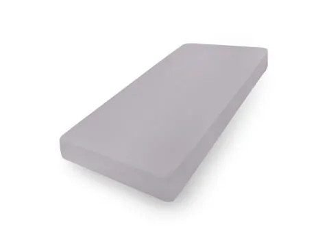 Prześcieradło jersey z laycrą 90x200 + 30 cm z gumką jasnoszare  lycra