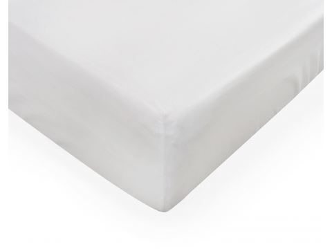 Prześcieradło jersey z laycrą 140x200 + 30 cm z gumką białe lycra