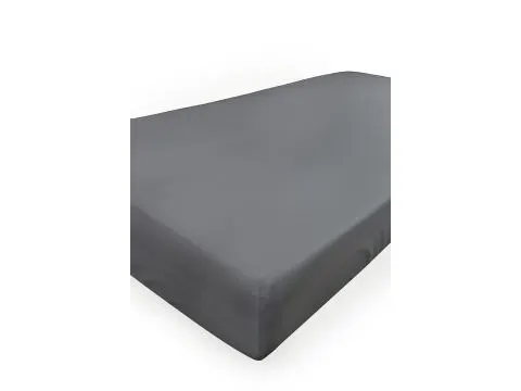 Prześcieradło jersey z laycrą 140x200 + 30 cm z gumką grafitowe lycra