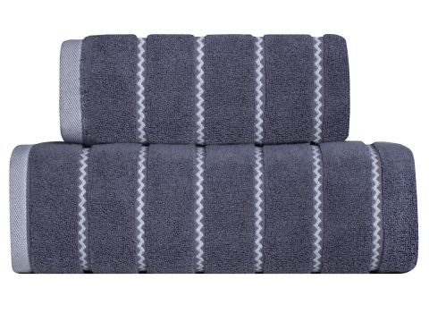 Ręcznik Oskar 70x140 ciemno szary 550 g/m2 frotte mikro bawełna