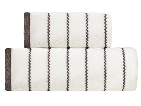 Ręcznik Oskar 70x140 ecru 550 g/m2 frotte kremowy mikro bawełna