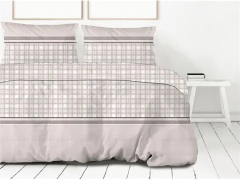 Pościel z bawełny 220x200+2/70x80 Bawaria beż Bielbaw Premium