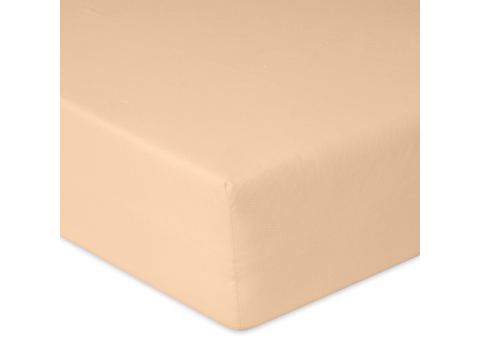 Prześcieradło jersey 140x200 + 30 cm z gumką beż matex beżowe 016 na wysoki materac