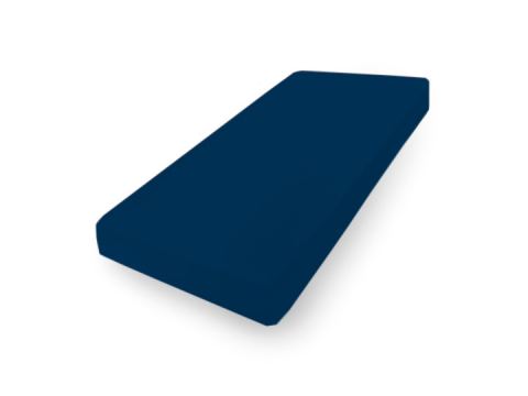 Prześcieradło jersey 140x200 + 30 cm z gumką granatowe matex 047 na wysoki materac