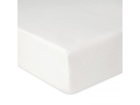 Prześcieradło jersey 220x200 + 30 cm z gumką biały matex 001 na wysoki materac