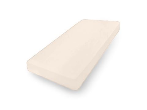 Prześcieradło jersey 180x200 + 30 cm z gumką jasno beżowe matex 015 na wysoki materac