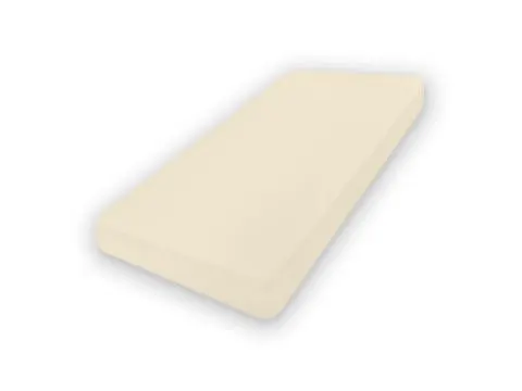 Prześcieradło jersey 90x200 + 30 cm z gumką kremowy matex 002 na wysoki materac