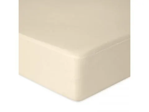 Prześcieradło jersey 90x200 + 30 cm z gumką kremowy matex 002 na wysoki materac