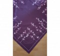 Bieżnik haftowany - fioletowe haftowane koła - 85x85 cm - INT 0039