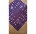 Bieżnik haftowany - fioletowe haftowane koła - 85x85 cm - INT 0039