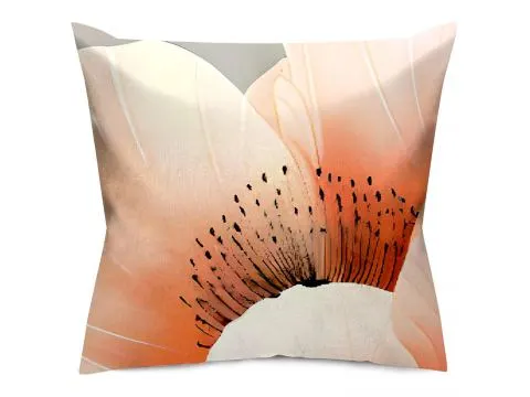 Poszewka satynowa 40x40 cm pomarańczowa fantazja 12409 satynlove premium
