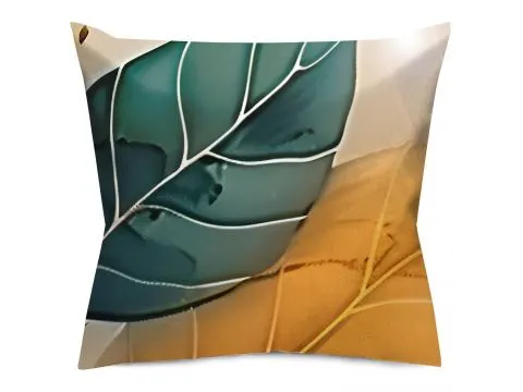Poszewka satynowa 40x40 cm jesienne liście 12411 satynlove premium