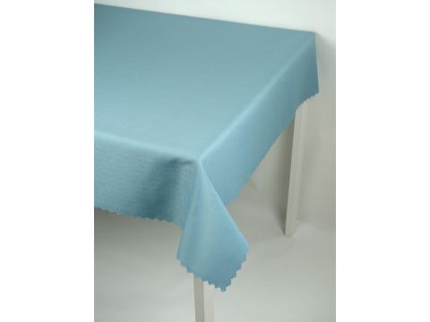 Obrus plamoodporny  110x150/160 cm  niebieski Len