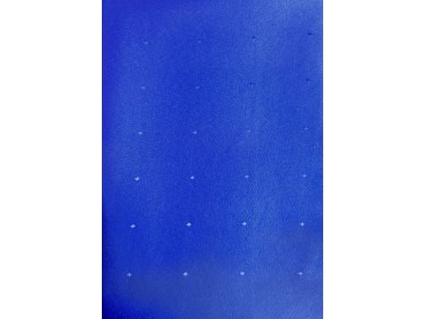 Obrus plamoodporny 110x155 cm szafirowe kropeczki