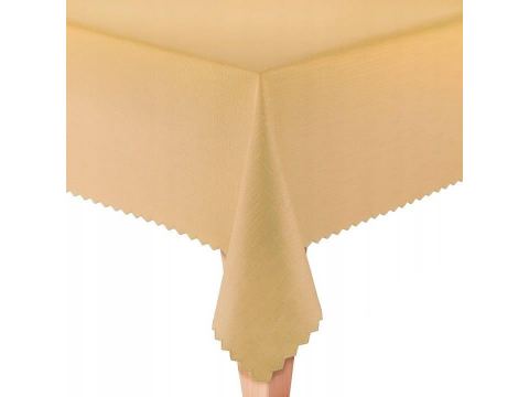 Obrus Plamoodporny  Len  Capuccino  150x260 cm codzienny
