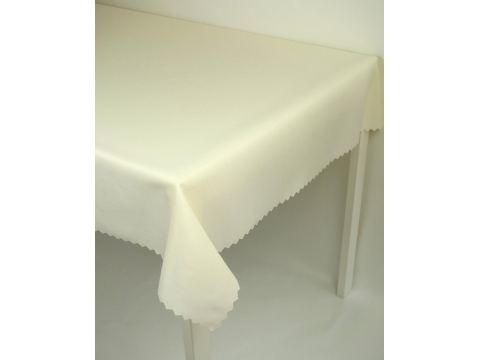 Obrus Plamoodporny 140x180 cm  ecri len jasny krem codzienny