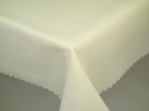 Obrus plamoodporny 150x400 cm jasny krem len codzienny