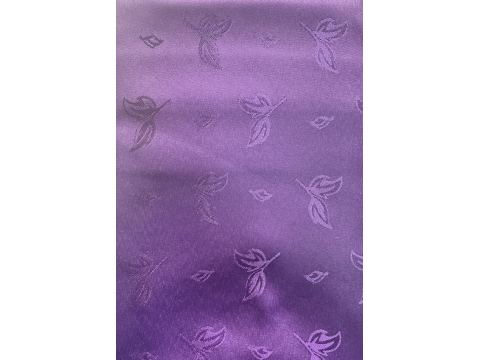Obrus plamoodporny 120x220 cm fioletowe listki