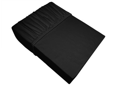 Prześcieradło Jersey z gumką 160x200 czarne - Bielbaw 077
