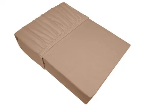 Prześcieradło Jersey z gumką 180x200 beż - Bielbaw 007