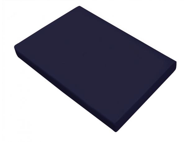 Prześcieradło satynowe 160x210 granatowe bez gumki  Greno