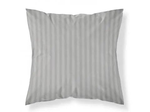 Poszewka adamaszkowa 40x40 cm | Pasy 1 cm |pure light grey 1 szt