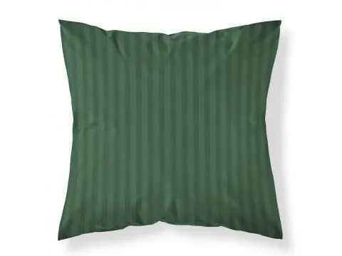 Poszewka adamaszkowa 40x40 cm | Pasy 1 cm | pure green adamaszek 1 szt