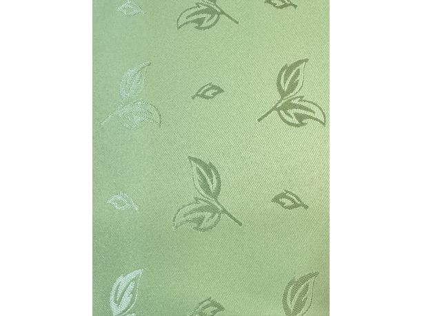 Obrus plamoodporny  owalny 140x220 cm seledynowe listki codzienny
