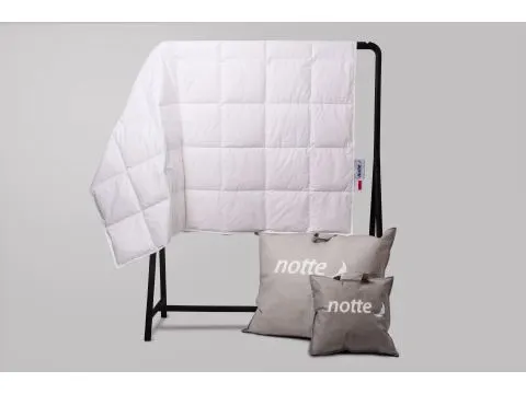 Kołdra puchowa całoroczna Notte Perla Medium 140x200 cm  90% puch – wyrafinowany komfort na każdy sezon