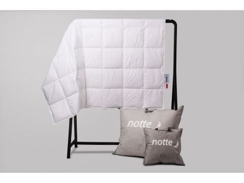 Kołdra puchowa całoroczna Notte Perla Medium 160x200 cm 90 % puch – wyrafinowany komfort na każdy sezon