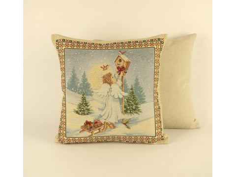 Poszewka świąteczna gobelinowa aniołek SlodkieSny 45x45 cm gobelin