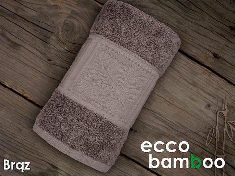 Ręcznik Ecco Bamboo 50x90 Brązowy Greno