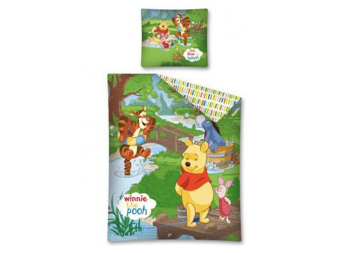 Komplet pościeli dziecięcej  Winnie the Pooh / Kubuś Puchatek 160x200   WTP 12