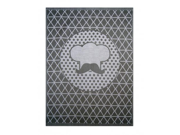 Ściereczka kuchenna - Cook Antracyt - srebrna - grafit -  50x70 cm - Exclusive Greno