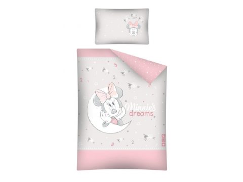Pościel dla dzieci z bawełny  Myszka Minnie 100x135 STC 25 B  do łóżeczka  Mickey Mouse