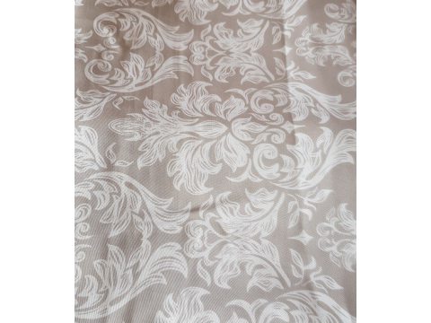 Pościel satynowa - biało, szary, grafitowy -  wzór secesyjny - 160x200 cm  Carlo Macci wz. 2434 B