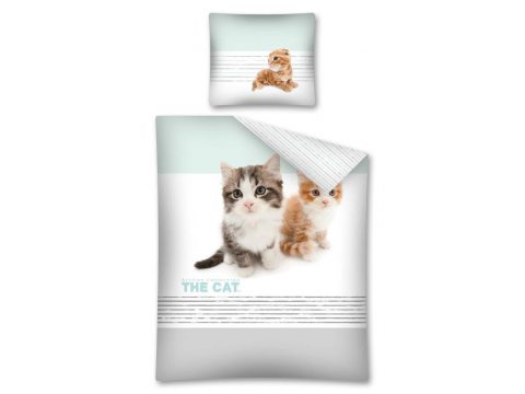 Pościel z bawełny dla dzieci - Kotki - 140x200 +70x80 - Cat 14
