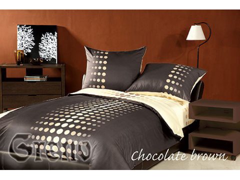 Pościel satynowa Greno  XQ  Chocolate Brown 160x200