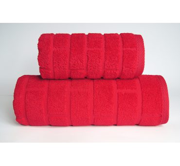 Ręcznik Brick - Czerwony - 50x90 - Greno