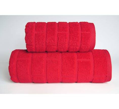 Ręcznik Brick - Czerwony - 50x90 - Greno