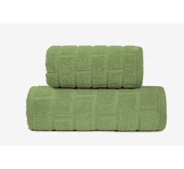 Ręcznik Brick - Oliwka - 70x140 - Greno   Microbawełna
