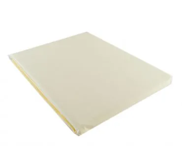 Prześcieradło bawełniane Słodkie Sny  160x215 -  Kremowe -  bez gumki z bawełny