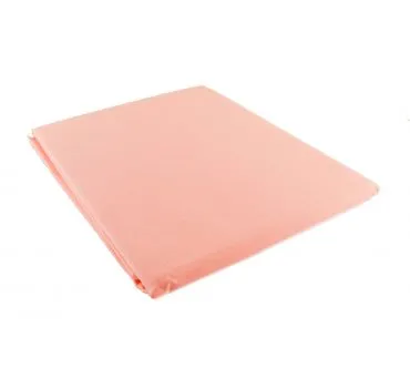 Prześcieradło bawełniane Słodkie Sny  160x215 -  Łosoś  -  bez gumki z bawełny
