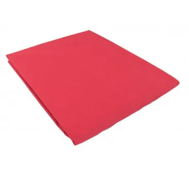 Prześcieradło bawełniane Słodkie Sny  160x215 - Czerwone - bez gumki z bawełny