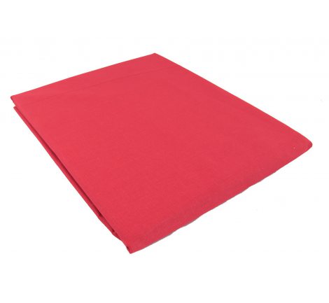 Prześcieradło bawełniane Słodkie Sny  160x215 - Czerwone - bez gumki z bawełny